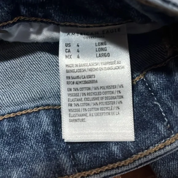 American Eagle Outfitters Blue Straight Jeans - Picture 5 of 7